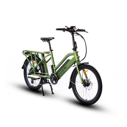 Green-Eunorau-Our Brands-Elusive Ecycles_Max-Cargo-bikepacking at best