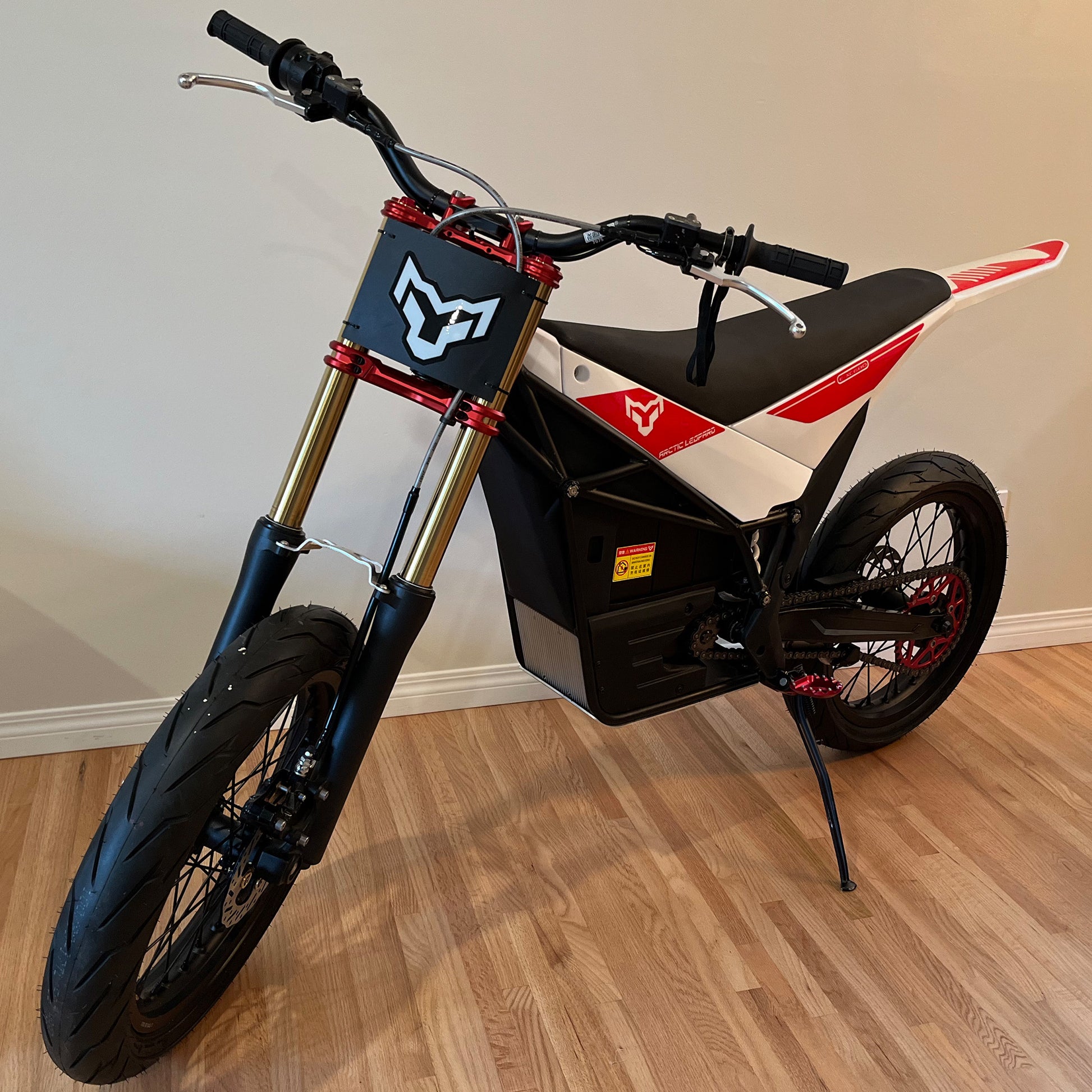 Red-official-arctic-leopard-dirt-bike-our brands-elusiveecycles-EXT-560-EXT620-EXT680-EXT800-dual-dualpurpose-wheelset